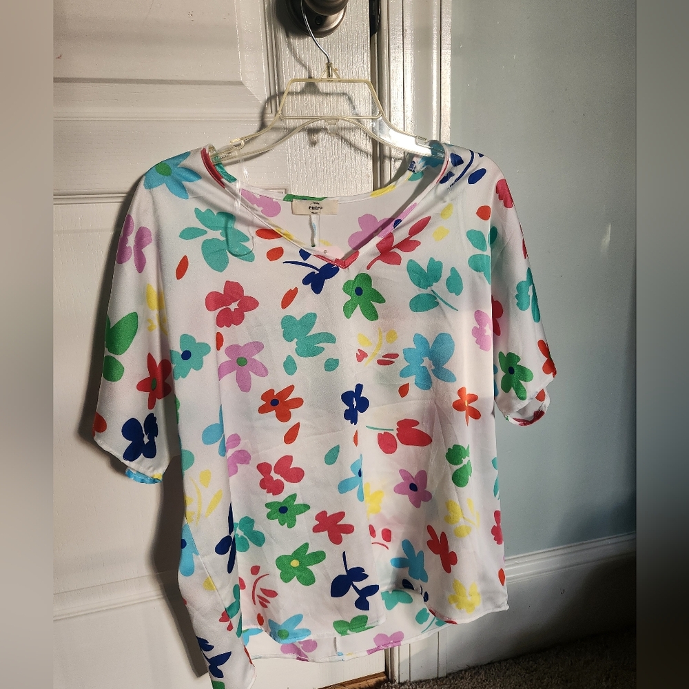 Entro Multicolor Floral Blouse